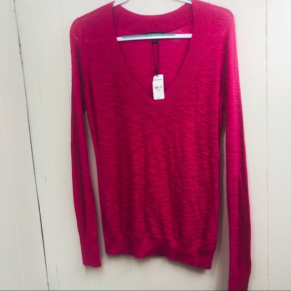 Express Sweaters - NWT Express pink light sweater size L